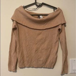H&M Beige Ribbed Long Sleeve